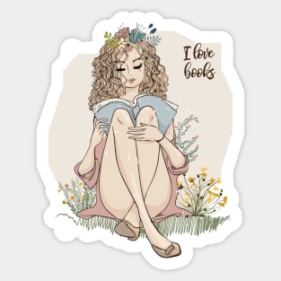 Young Woman Sticker